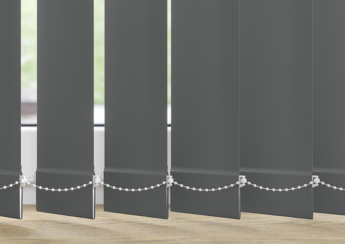 Trinity (Blackout), Fossil Grey - Vertical Blind Slats - Image 3